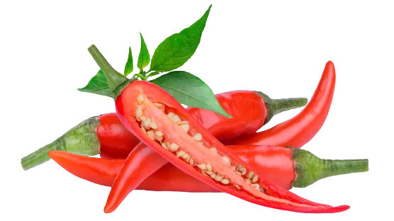 Stark röd chili